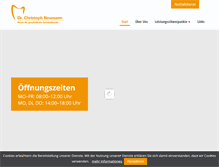 Tablet Screenshot of drcneumann.de